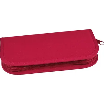 Penál Pouzdro jednobarevné L - 10 gumiček Stil červené