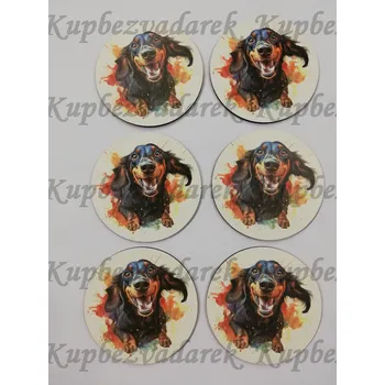 Podtácek - Jezevčík Velikost: kruh 6x10cm