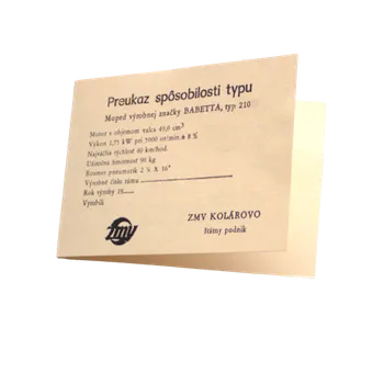 Kartička Babetta 210