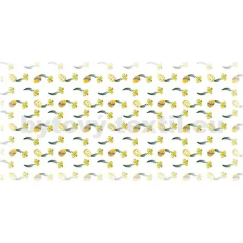 Velikonoční dekorace Velikonoční ubrus s oranžovým vajíčkem a narcisem - čtverec 30 x 30 cm