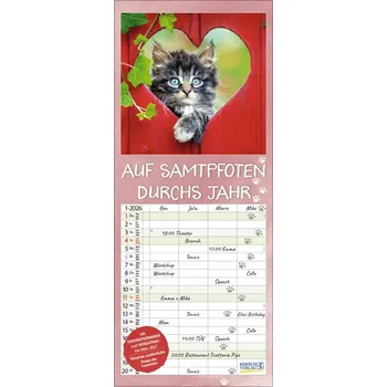 Auf Samtpfoten durch's Jahr 2026 - Korsch Verlag