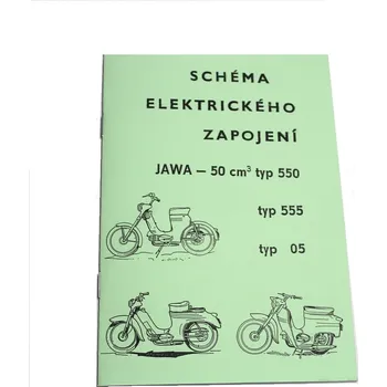 Motor pro motocykl Schéma elektrického zapojení Jawa 50 typ 550, 555 a 05