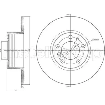 Brzdový kotouč Brzdový kotouč METELLI 23-0187