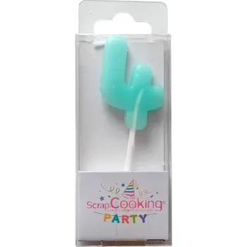 Svíčka ScrapCooking Svíčka na dort modrá 4