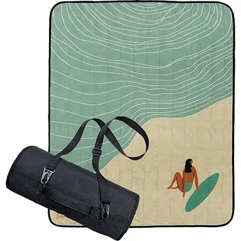 Pikniková deka Butter Kings Pikniková deka s popruhem My love is sea