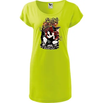 DOBRÝ TRIKO Dámské tričko/šaty Wicked Velikost: L, Barva: Limetková