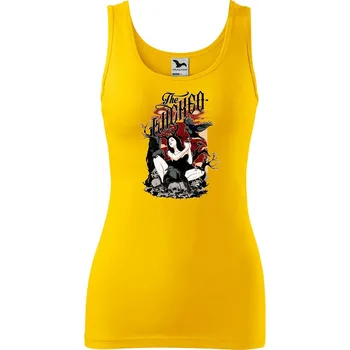 Dámské tílko s potiskem Wicked Velikost: S, Barva: Žlutá