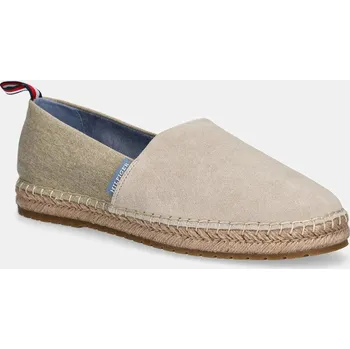 Dámské polobotky Espadrilky Tommy Hilfiger TH FLEX MIX ESPADRILLE FM0FM05497 béžová 80X, EUR 40