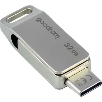 USB flash disk GOODRAM Flash Disk 32GB ODA3, USB 3.2, stříbrná ODA3-0320S0R11