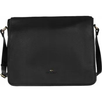 Pánská kožená taška Peterson 1725-8077 - černá