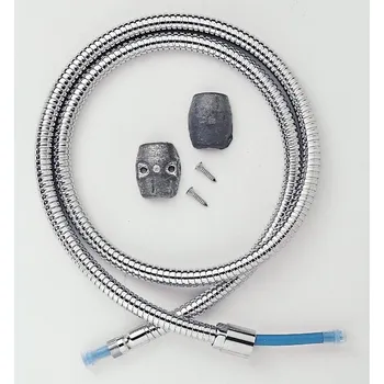 Vodovodní baterie Paffoni Hadice kovová k dřezovým bateriím 2m 1/2"-M15x1 Barva: Chrom ZFLO023CR