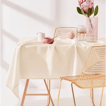 ubrus Jednobarevný ubrus světle krémový 130 x 180 cm