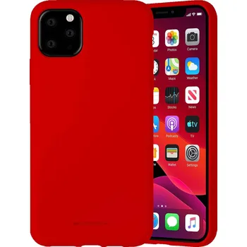 Pouzdro na mobilní telefon Mercury Ochranný kryt pro iPhone 11 Pro MAX - Mercury, Silicone Red