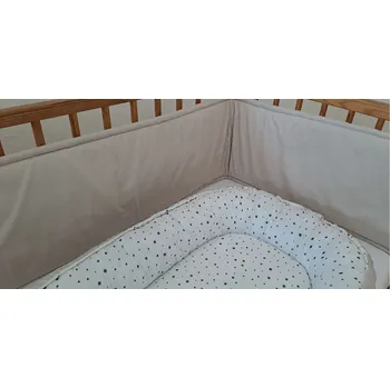 mantinel do postýlky Pro útulný domov Mantinel do postýlky Béžový mantinel: 30 x 180 cm