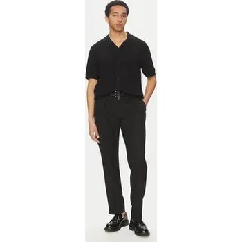 Pánská košile Jack & Jones Košile Orion 12268226 Černá Relaxed Fit S