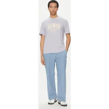 Pánské oblečení Jack & Jones T-Shirt Detroit 12268441 Fialová Relaxed Fit S