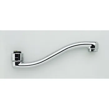 Vodovodní baterie Paffoni Ramínko k baterii, ploché prohnuté 165mm Barva: Chrom ZCANA044CR