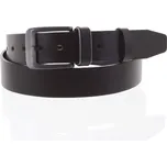 Pánský kožený opasek jeansový hnědý - PB Hanes 115 hnědá