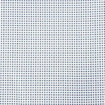 Podšívka PA085 bílá, světle modré vzorované čtverečky, š.150