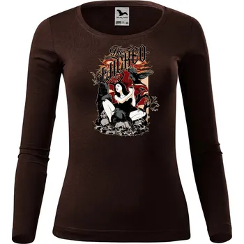 Dámské tričko DOBRÝ TRIKO Dámské bavlněné triko Wicked Velikost: S, Barva: Khaki