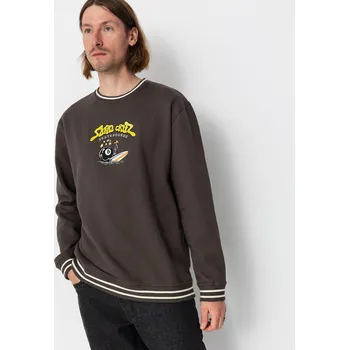 Pánská mikina Santa Cruz Winkowski Surf Front Crew (washed black) XXL, hnědá