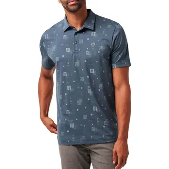 Travis Mathew Quick Trip pánské polo, mood indigo/vintage indigo pánské, L