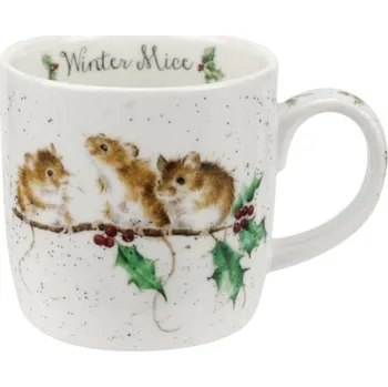 Wrendale vánoční porcelánový hrnek Winter Mice s myškami 0,31l (Mice)