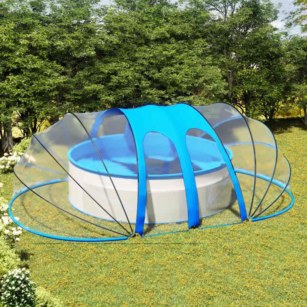 vidaXL Kopule na bazén oválná 620 x 410 x 210 cm [92796]