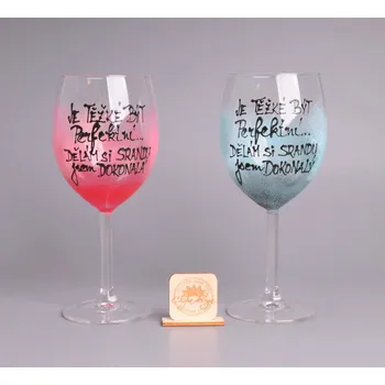 Sklenice Sada vínovek - je těžké být perfektní ....jsem dokonalá/ý