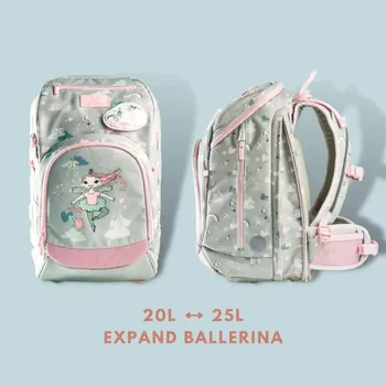 Školní batoh FRII OF NORWAY Ergonomická školní aktovka Expand 20-25 L, Green Ballerina