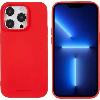 Pouzdro na mobilní telefon Mercury Ochranný kryt na iPhone 15 Pro - Mercury, Soft Feeling Red