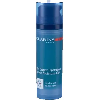 Pleťový krém Clarins Men Super Moisture Gel hydratační gel pro všechny typy pleti 50 ml pro muže