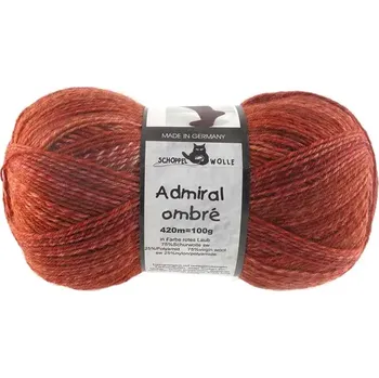 Příze Schoppel Wolle Admiral ombré 1881 Rotes Laub (Ponožková příze Admiral Admiral ombré 1881 Rotes Laub)
