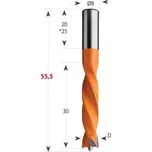 CMT Orange Tools CMT | Kolíkovací vrtáky neprůchozí, stopka ø 8 mm, celková délka 55,5 mm Délka: 55,5 mm, Průměr: 3 mm
