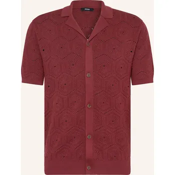 Pánská košile Reiss Pánská Úpletová Košile Royce Regular Fit, tmavě...