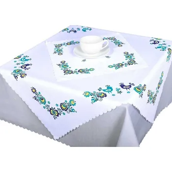 ubrus Kuchyňský ubrus / prostírka FOLKLOR MODRÝ, 35x35cm (čtverec)