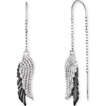 Náušnice ŠPERKY-NM, Stříbrné náušnice Engelsrufer Andělské křídlo s ruthéniem 3419