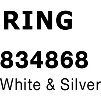 Nova Luce Ozdobný kroužek GIA bílá a stříbrná