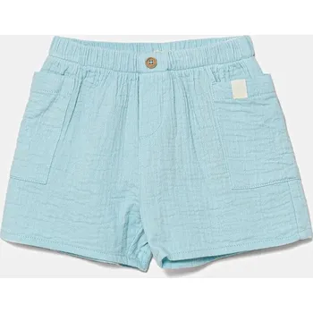 Dětské bavlněné šortky United Colors of Benetton 4PZQA9011.W.Seasonal modrá 50X, vel. 62