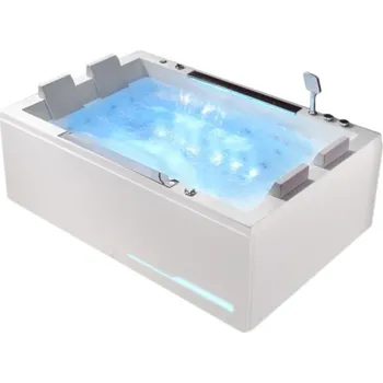 Vana BPS-koupelny Hydromasážní vana HYD-KAR942W 180x120 Bílá s ohřevem vody