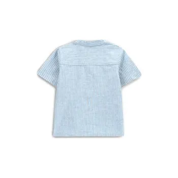 Pánské oblečení Coccodrillo Košile WC5136201HBN Světle modrá Regular Fit 86