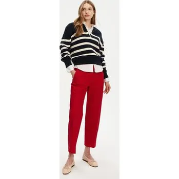 Pánské oblečení Tommy Hilfiger Chino kalhoty WW0WW40504 Červená Straight Fit 34