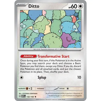 Sběratelská karetní hra Ditto MEW 132/165 - holo