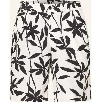 Pánské kraťasy Calvin Klein Pánské Šortky Se Lnem, bílá / černá, 46