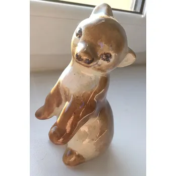 Krásný malý starý keramický medvěd zn. KERAMO !!! (Starožitnost)