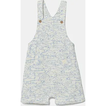 Kojenecké oblečení Dětské bavlněné dupačky United Colors of Benetton 4UZ8AT01H.W.Seasonal modrá 05X, vel. 68