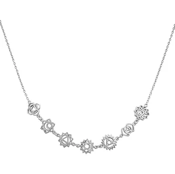 Módní doplněk JSB bijoux s.r.o. Stříbrný náhrdelník čakry v řetízku (Stříbro 925/1000)