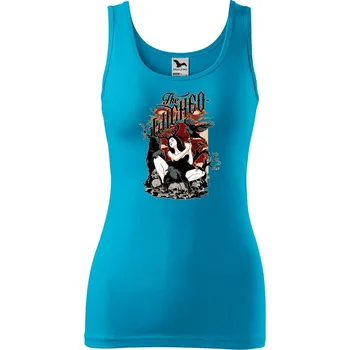 Dámské tílko s potiskem Wicked Velikost: XL, Barva: Tyrkysová