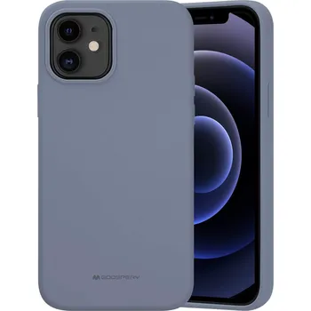 Pouzdro na mobilní telefon Mercury Ochranný kryt pro iPhone 12 / 12 Pro - Mercury, Silicone Lavender Gray