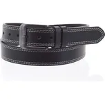 Pánský kožený opasek jeansový černý - PB Sadoc 105 černá